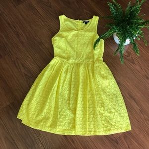 Old Navy Yellow Eyelet Dress Size 4